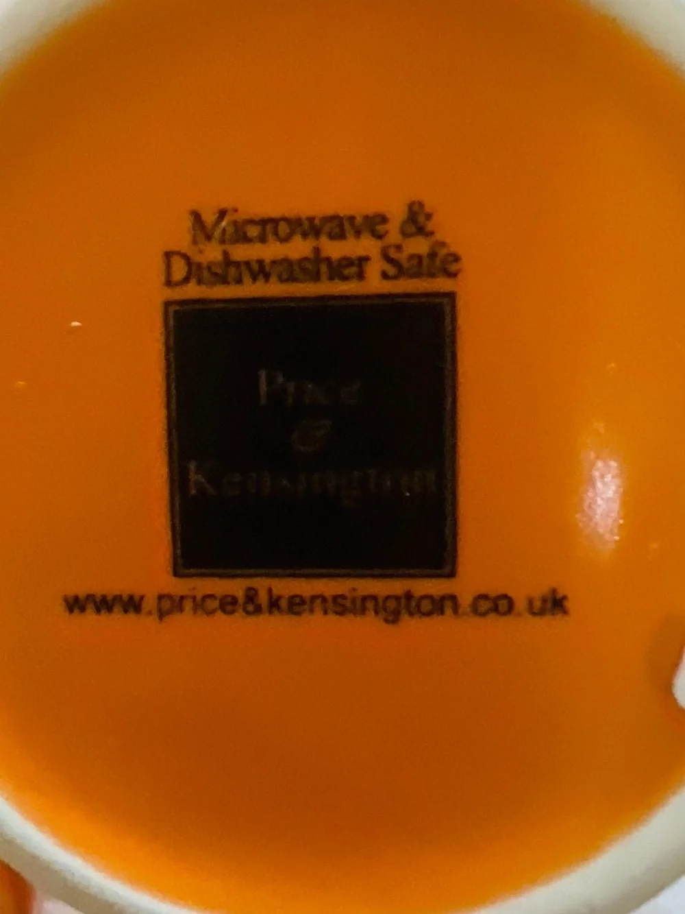 Vintage Price& Kensington Bright Orange Ceramic Teapot and mug